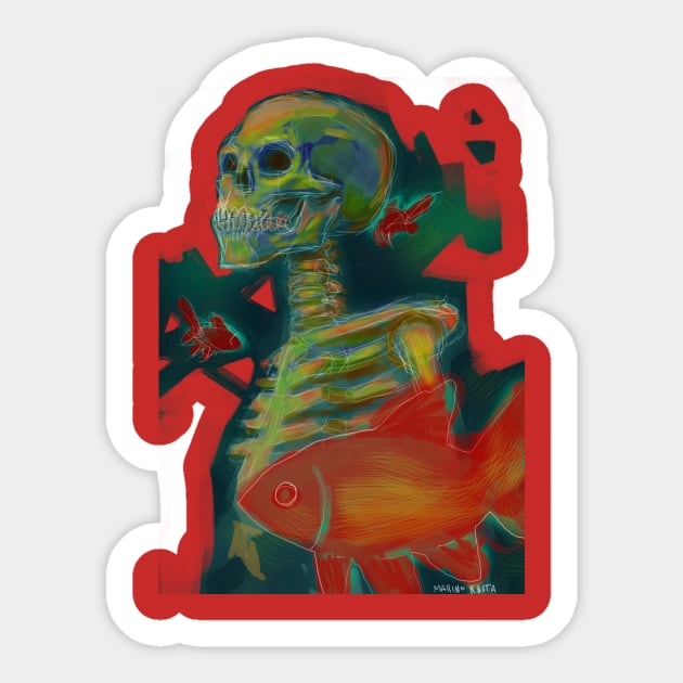 Memento Mori Sticker by Marino_Resta